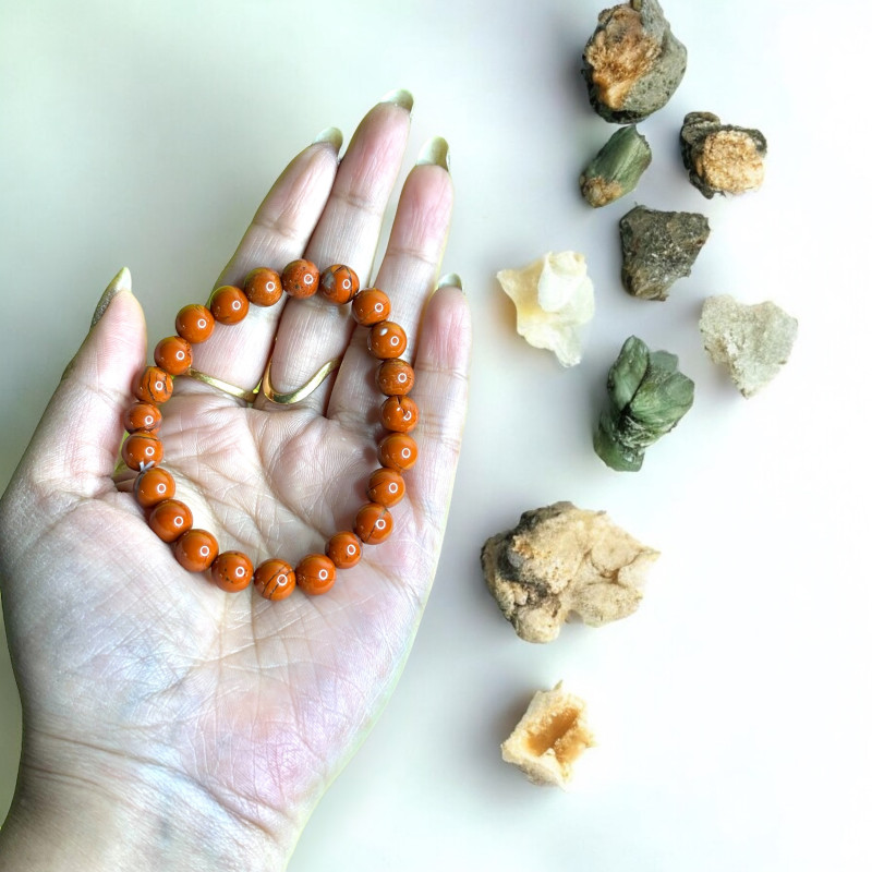 red jasper bracelet